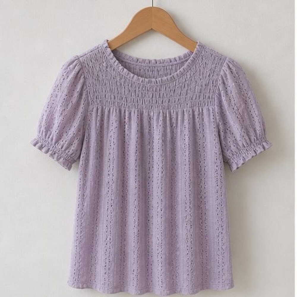 Lilac Wrap Blouse